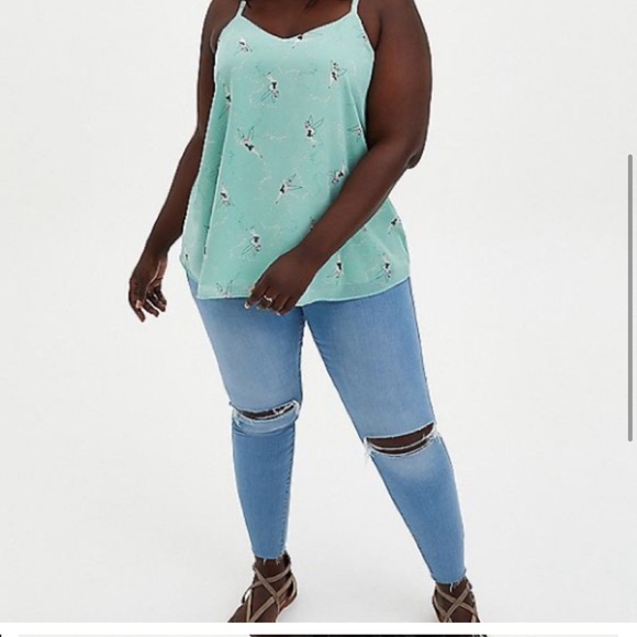 NWT DISNEY PETER PAN TINKERBELL SOPHIE SWING CAMI - Picture 2 of 5